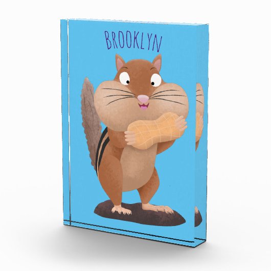 Cute Grappig big cheeks cartoon Fotoblokken (Rechts)