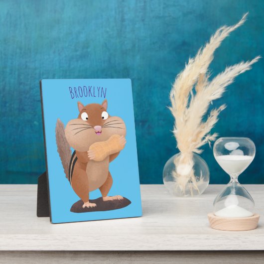 Cute Grappig big cheeks cartoon Fotoplaat (Zijkant)