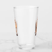 Cute Grappig big cheeks cartoon Glas (Rechts)