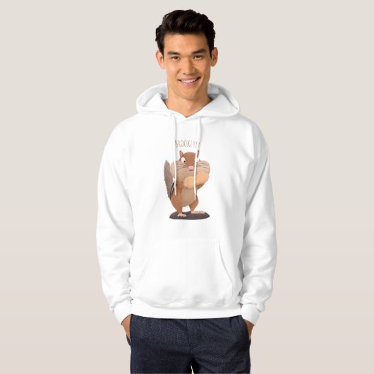 Cute Grappig big cheeks cartoon Hoodie (Voorkant volledig)