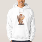 Cute Grappig big cheeks cartoon Hoodie (Voorkant)