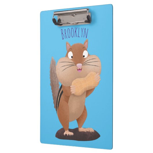 Cute Grappig big cheeks cartoon Klembord (Links)