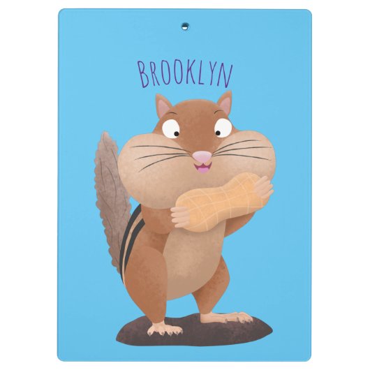 Cute Grappig big cheeks cartoon Klembord (Achterkant)