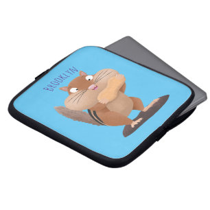 Cute Grappig big cheeks cartoon Laptop Sleeve
