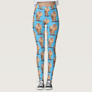 Cute Grappig big cheeks cartoon Leggings