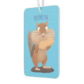 Cute Grappig big cheeks cartoon Luchtverfrisser (Links)