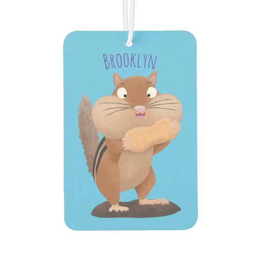 Cute Grappig big cheeks cartoon Luchtverfrisser (Achterkant)