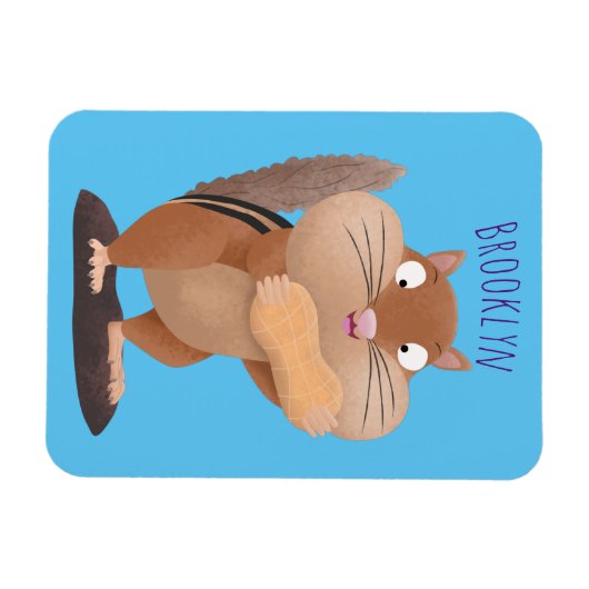 Cute Grappig big cheeks cartoon Magneet (Horizontaal)