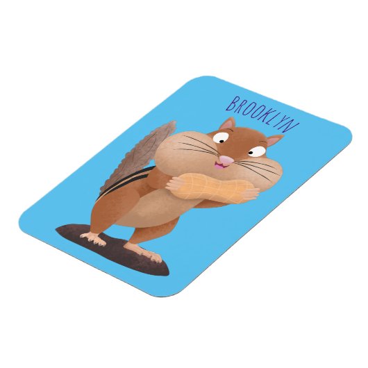 Cute Grappig big cheeks cartoon Magneet (Linkerzijde)