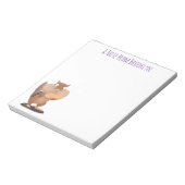 Cute Grappig big cheeks cartoon Notitieblok (Linkerzijde)