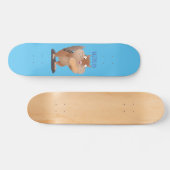 Cute Grappig big cheeks cartoon Persoonlijk Skateboard (Horizontaal)