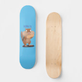 Cute Grappig big cheeks cartoon Persoonlijk Skateboard (Voorkant)