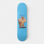 Cute Grappig big cheeks cartoon Persoonlijk Skateboard (Voorkant)