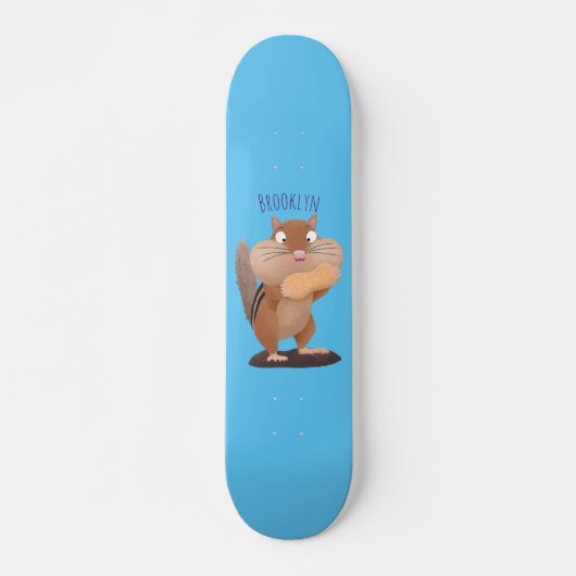 Cute Grappig big cheeks cartoon Persoonlijk Skateboard (Voorkant)