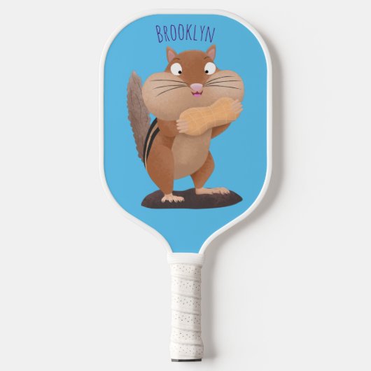 Cute Grappig big cheeks cartoon Pickleball Paddle (Voorkant)