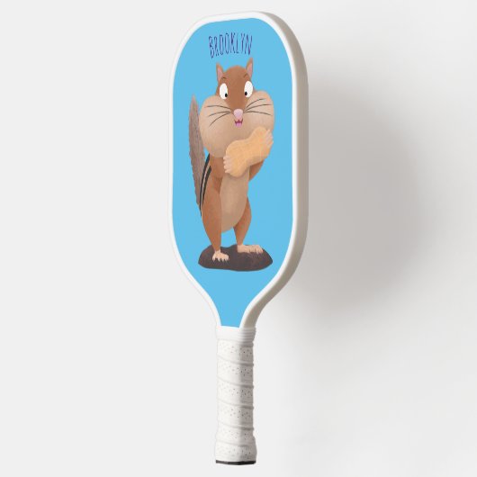 Cute Grappig big cheeks cartoon Pickleball Paddle (Links)