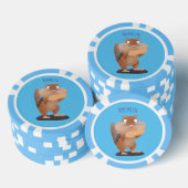 Cute Grappig big cheeks cartoon Poker Chips (Opstapeling)