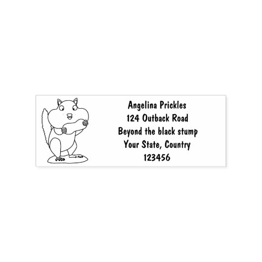 Cute Grappig big cheeks cartoon Rubberstempel (Afrduk)