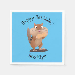 Cute Grappig big cheeks cartoon Servet