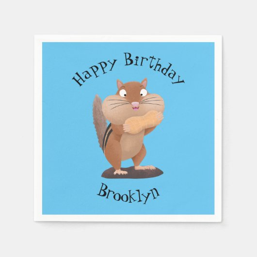 Cute Grappig big cheeks cartoon Servet (Voorkant)