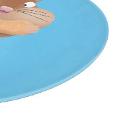 Cute Grappig big cheeks cartoon Snijplank (Hoek)