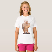 Cute Grappig big cheeks cartoon T-shirt (Voorkant volledig)