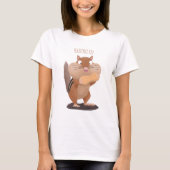 Cute Grappig big cheeks cartoon T-shirt (Voorkant)