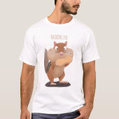 Cute Grappig big cheeks cartoon T-shirt (Voorkant)