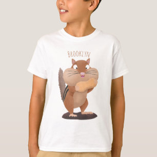 Cute Grappig big cheeks cartoon T-shirt