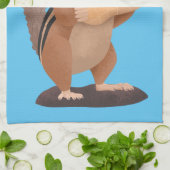 Cute Grappig big cheeks cartoon Theedoek (Gevouwen)