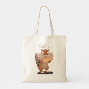 Cute Grappig big cheeks cartoon Tote Bag