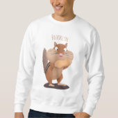 Cute Grappig big cheeks cartoon Trui (Voorkant)