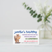 Cute Grappig big cheeks cartoon Visitekaartje (Staand voorkant)