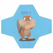 Cute Grappig big cheeks cartoon Voetbal (Enkel)