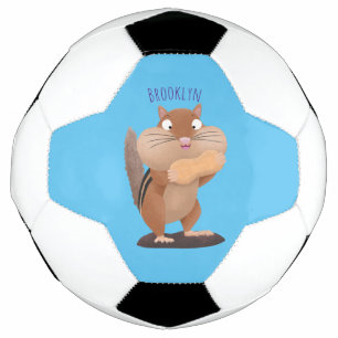Cute Grappig big cheeks cartoon Voetbal