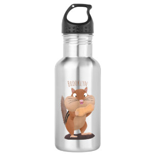 Cute Grappig big cheeks cartoon Waterfles