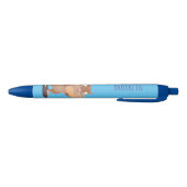 Cute Grappig big cheeks cartoon Zwarte Inkt Pen (Bodem)