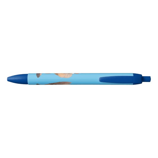 Cute Grappig big cheeks cartoon Zwarte Inkt Pen (Achterkant)