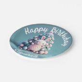 Cute, grappig, bunny, kawaii style papieren bordje (Gekanteld)