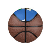 Cute Grappig green frog cartoon Illustration Basketbal (Rechts)