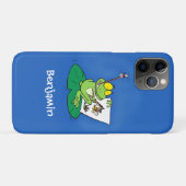 Cute Grappig green frog cartoon Illustration Case-Mate iPhone Case (Achterkant (horizontaal))