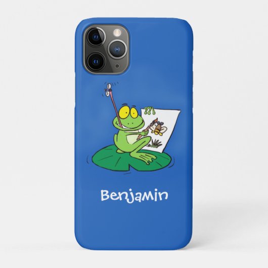 Cute Grappig green frog cartoon Illustration Case-Mate iPhone Case (Achterkant)
