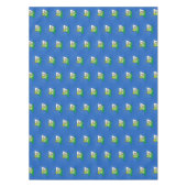 Cute Grappig green frog cartoon Illustration Tafelkleed (Voorkant)