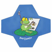Cute Grappig green frog cartoon Illustration Voetbal (Enkel)