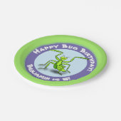 Cute Grappig green praing mantis cartoon jarig Papieren Bordje (Gekanteld)