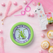 Cute Grappig green praing mantis cartoon jarig Papieren Kommen (Feest)