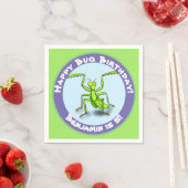 Cute Grappig green praing mantis cartoon Servet (Insitu)