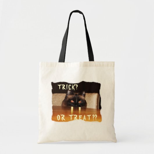Cute, grappig, vampierkat tote bag (Voorkant)