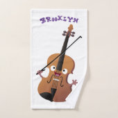 Cute grappig vioolmusical bad handdoek (Handdoek)