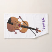 Cute grappig vioolmusical bad handdoek (Handdoek)